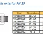 Cot PPR 25 x 3/4 filet metalic exterior - imagine 2