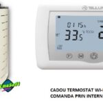 TERMOSEMINEU PELETI SONTEC PLUS 25 kW cu termostat WI FI cadou